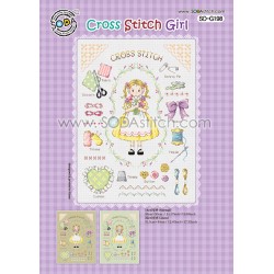 Grille "Cross stitch girl"...