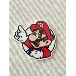 Aimant à aiguille Mario logo