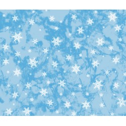 Snowflakes on blue HDP -...
