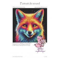 Portrait de renard - Format...