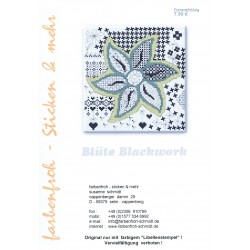 Blüte Blackwork -  grille...